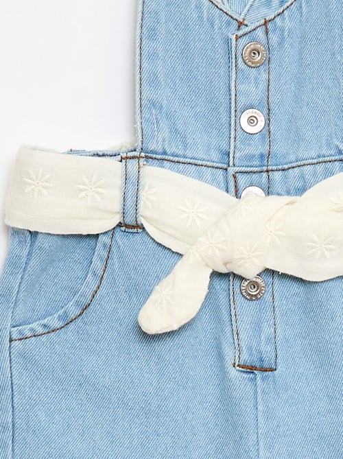 Salopette longue en jean - Kiabi