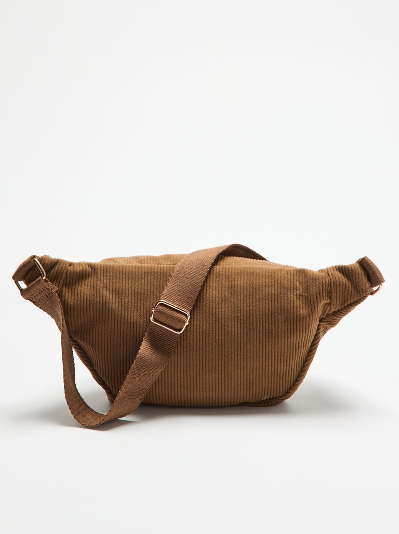 Samt-Bauchtasche Marron - Kiabi