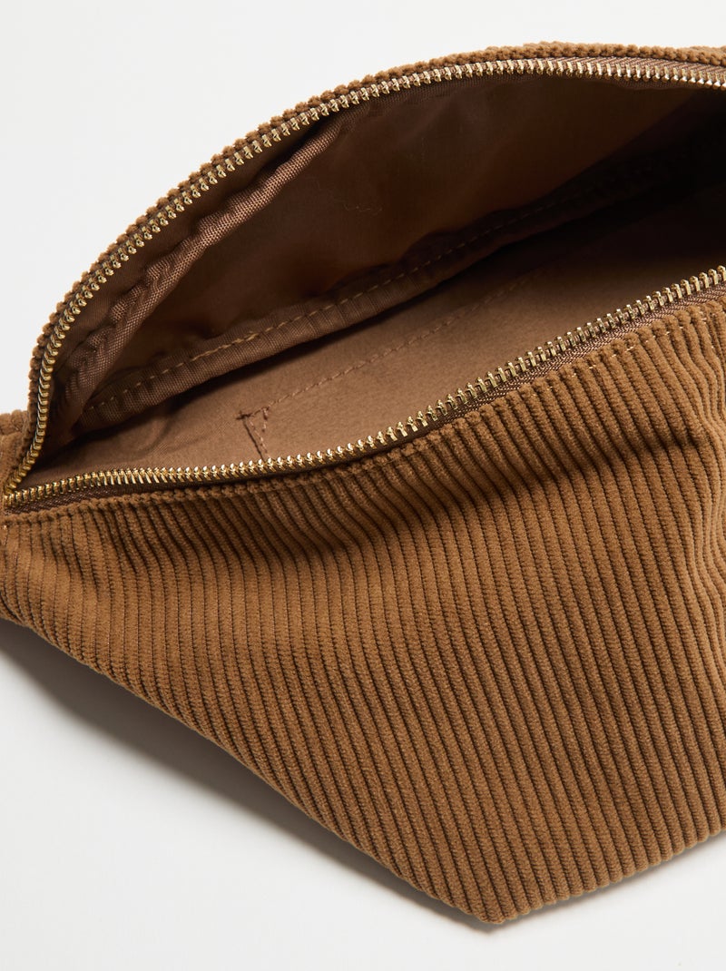Samt-Bauchtasche Marron - Kiabi