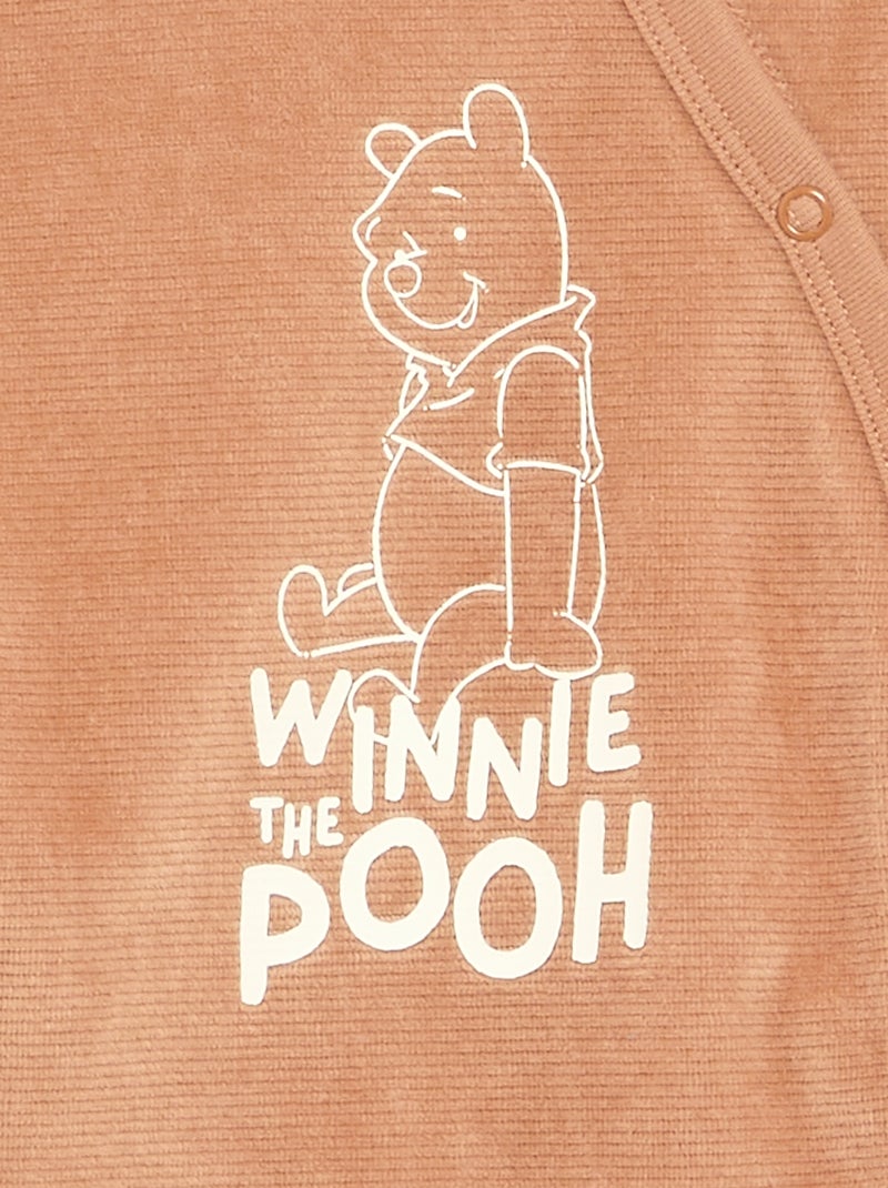 Samt-Pyjama-Set 'Mickey Mouse' - 2-teilig Marron - Kiabi