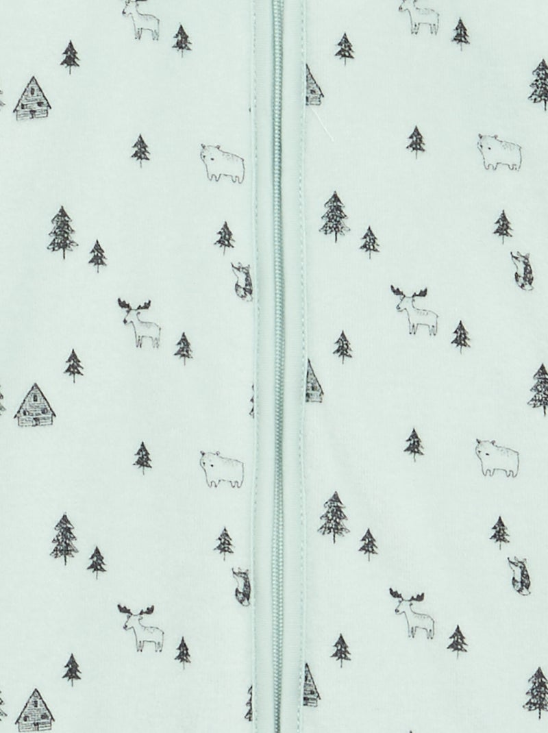 Samt-Schlafsack Bleu - Kiabi