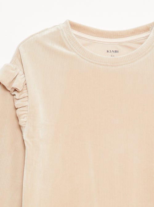 Samt-Set mit T-Shirt und Hose – 2-teilig - Kiabi