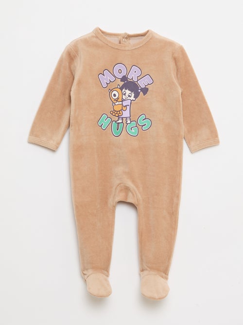 Samt-Strampler 'Disney' - Kiabi