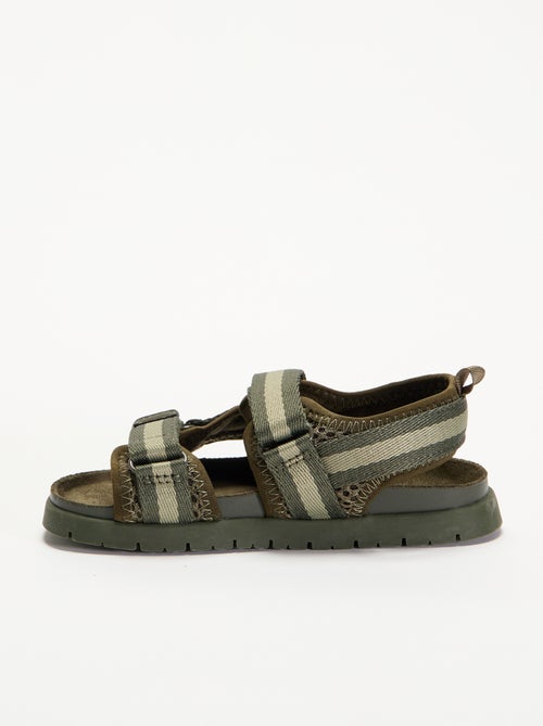 Sandalen mit doppelten Klettverschlussriemen - Kiabi Sandalen mit doppelten Klettverschlussriemen - Kiabi