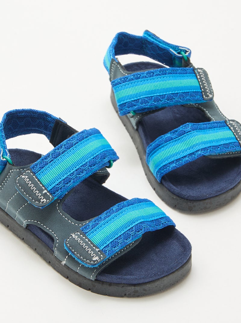 Sandalen mit Klettverschluss Blau - Kiabi