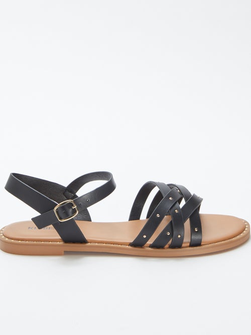 Sandales à brides cloutées - Kiabi