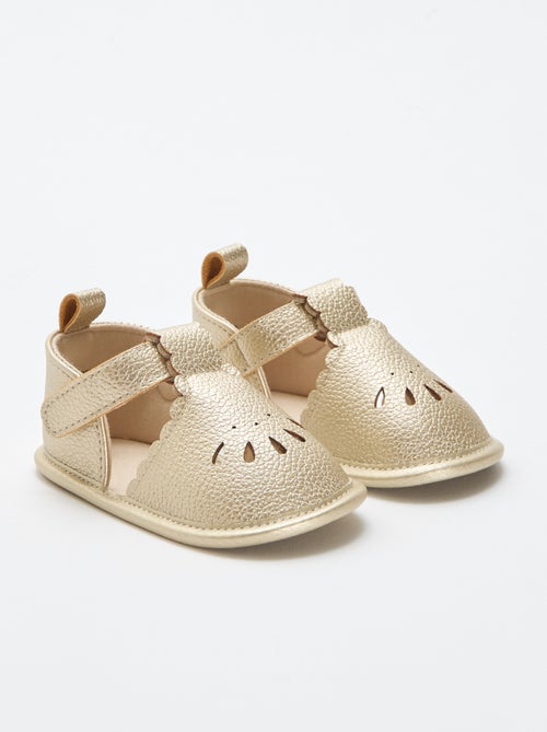 Sandales de cérémonie dorées - Kiabi