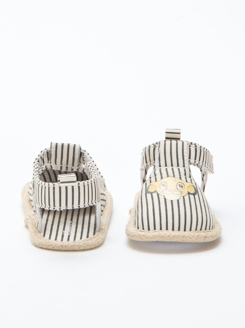 Sandales 'Disney' en toile Beige - Kiabi