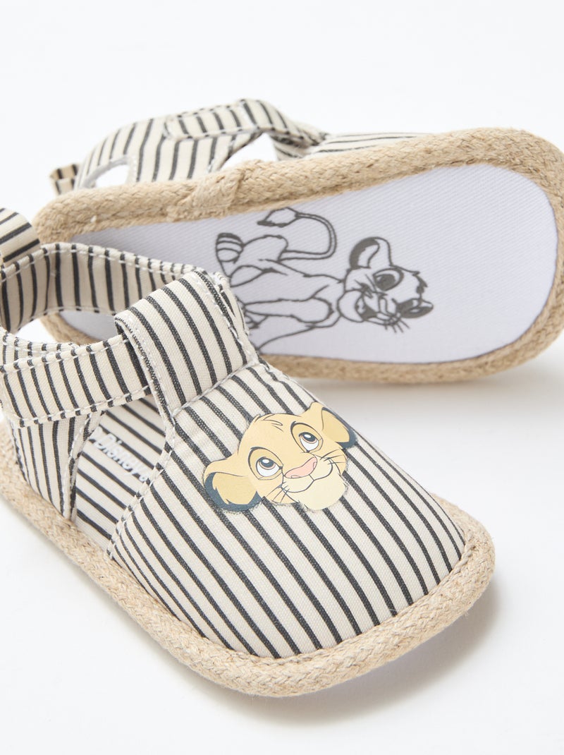 Sandales 'Disney' en toile Beige - Kiabi