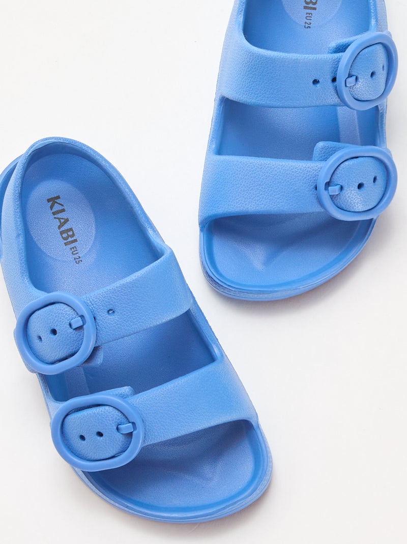 Sandales en plastique Bleu - Kiabi