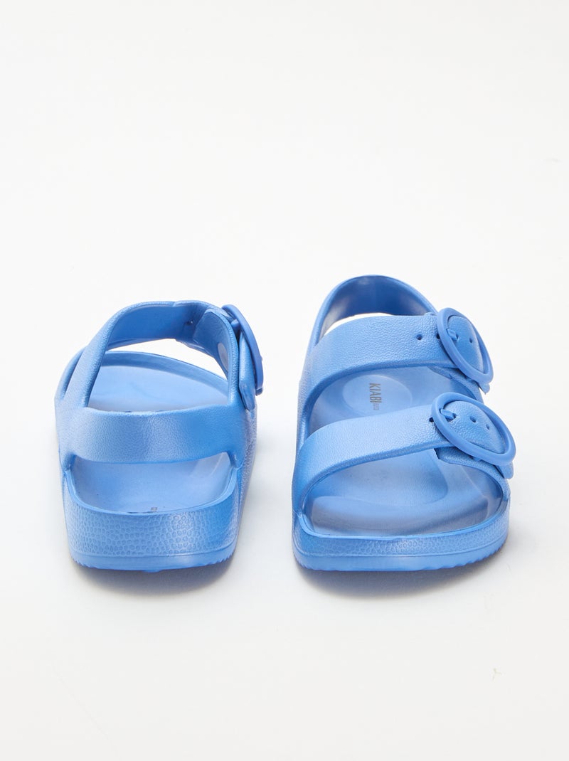 Sandales en plastique Bleu - Kiabi