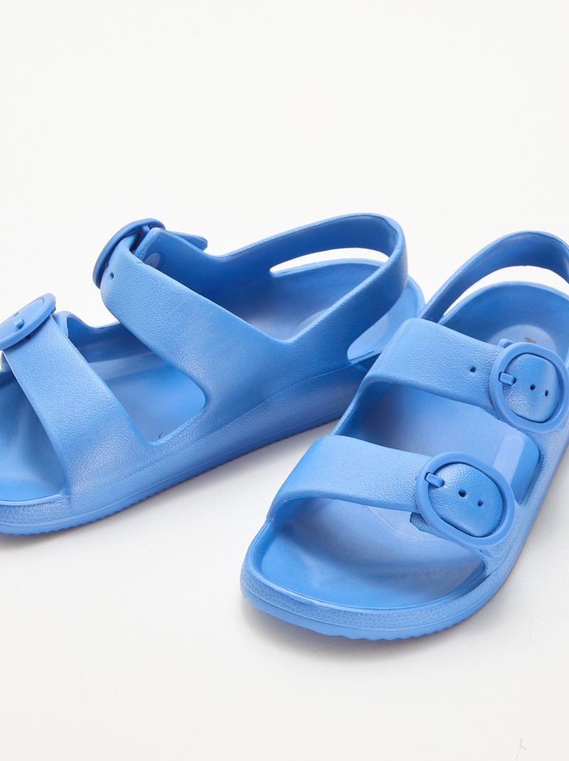 Sandales en plastique Bleu - Kiabi