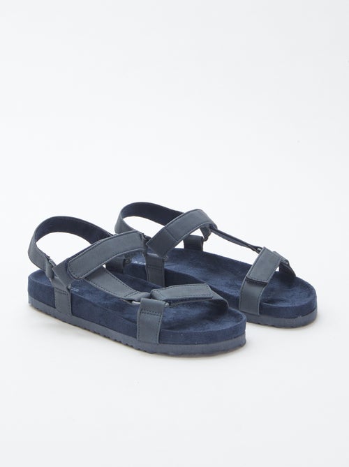 Sandales unies type trekking - Kiabi