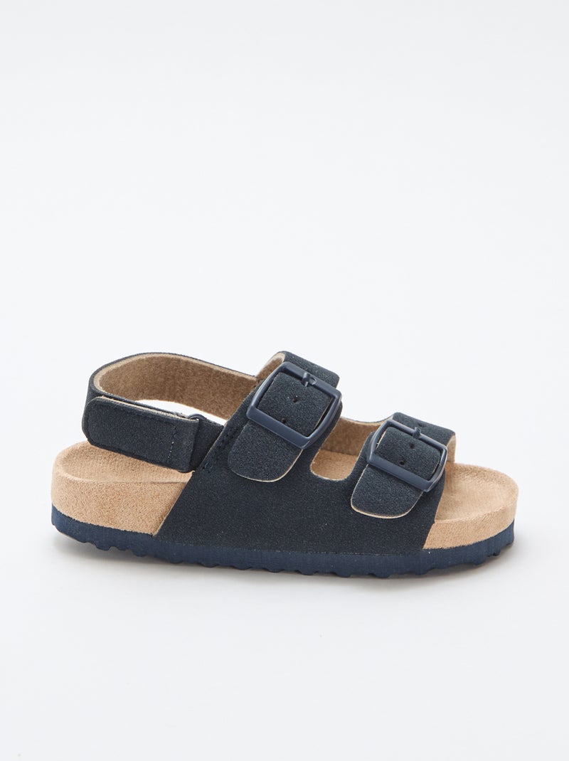 Sandali bassi in simil suede Blu - Kiabi