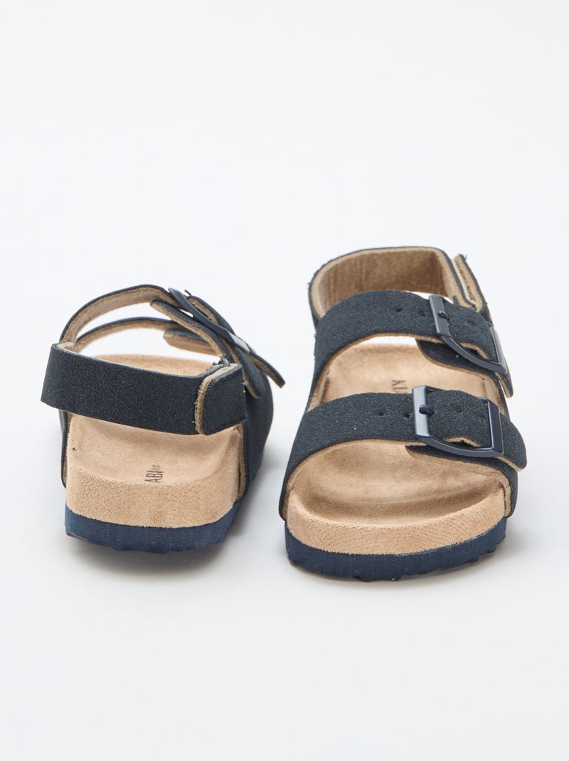 Sandali bassi in simil suede Blu - Kiabi