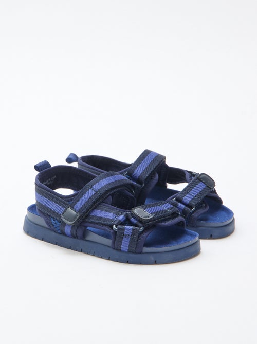 Sandali blu con velcro - Kiabi