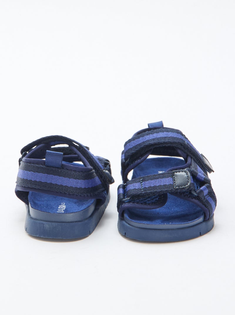 Sandali blu con velcro Blu - Kiabi