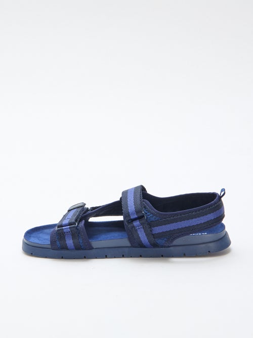 Sandali blu con velcro - Kiabi