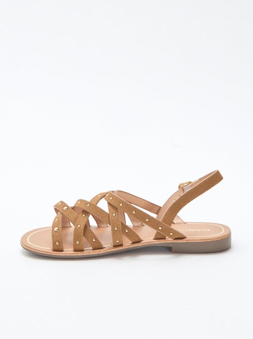Sandali con cinturini e borchie - Kiabi