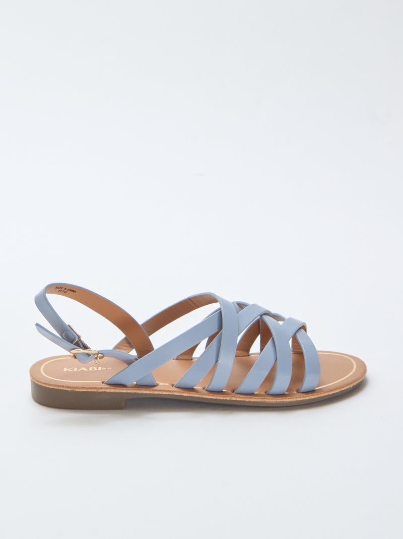 Sandali con cinturini e fibbie Blu - Kiabi
