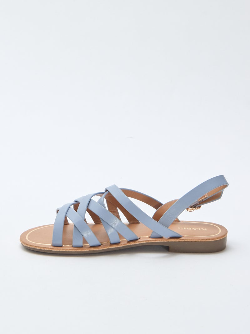 Sandali con cinturini e fibbie Blu - Kiabi