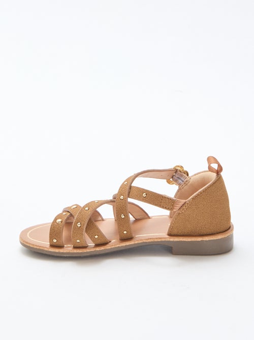 Sandali con listini e borchie - Kiabi
