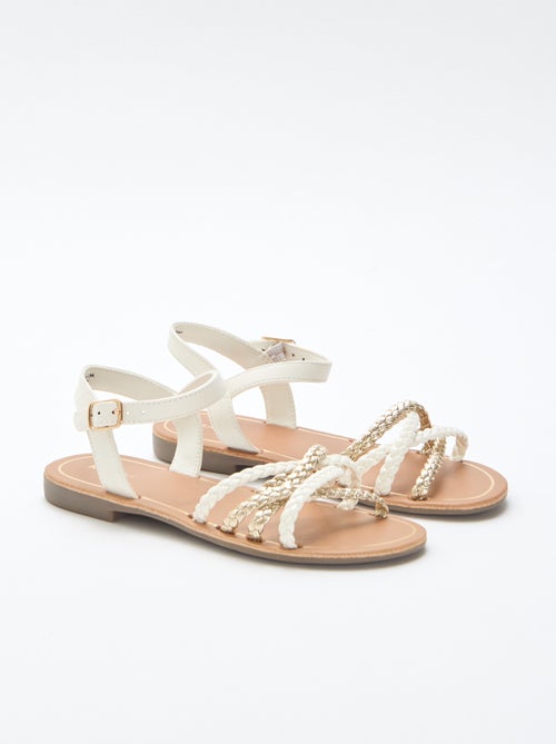 Sandali con multiple fascette intrecciate - Kiabi