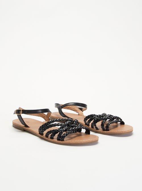 Sandali multi listini intrecciati - Kiabi