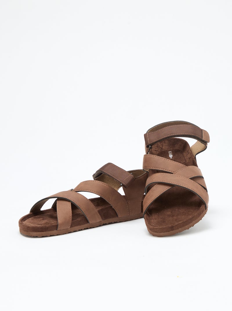 Sandali stile trekking Beige - Kiabi