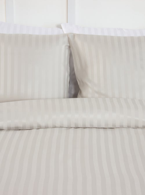 Satin-Bettwäsche-Set für 1 oder 2 Personen + 2 Kissenbezüge - Kiabi