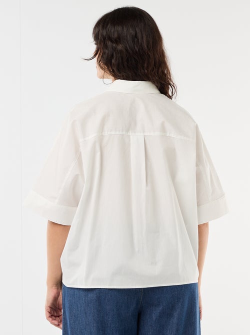 Satin shirt with starfish buttons - Kiabi