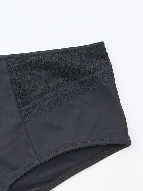 Satinhöschen mit Spitze - Kiabi