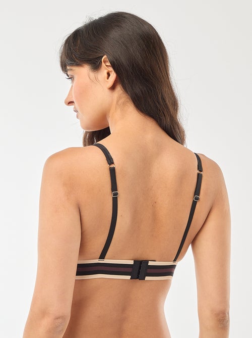 Satinierter Triangel-BH mit Leopardenprint - Kiabi