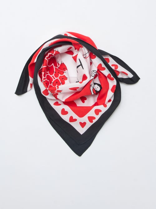 Scarf (65x65 cm) 'Agathe Sorlet x Kiabi' - Valentine's Day - Kiabi