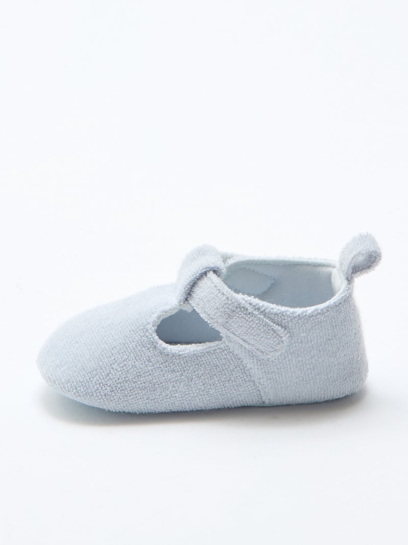 Scarpine ballerine in spugna Blu - Kiabi