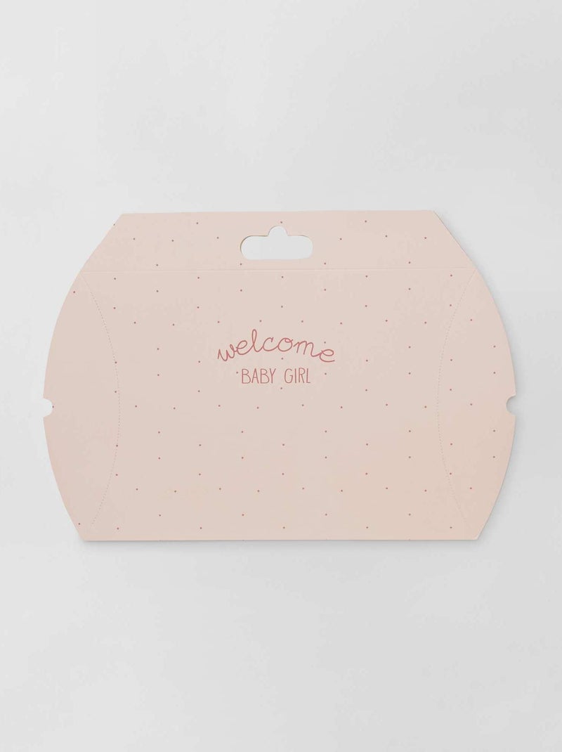 Scatola regalo 'nascita' ROSA - Kiabi