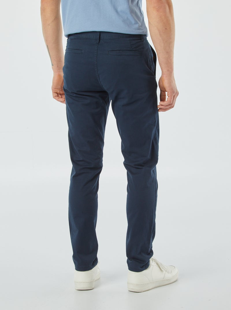 Schmale Chino-Hose Blau - Kiabi