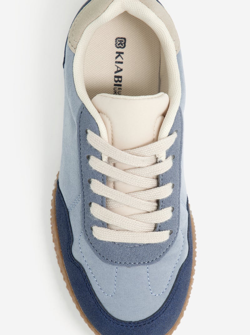 Schnür-Sneakers Bleu - Kiabi