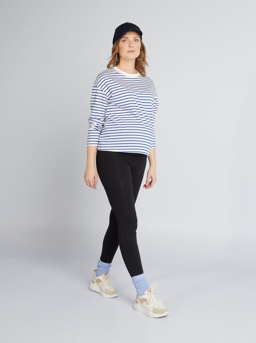 Schwangerschafts-Legging lang aus unifarbenem Jersey - Kiabi