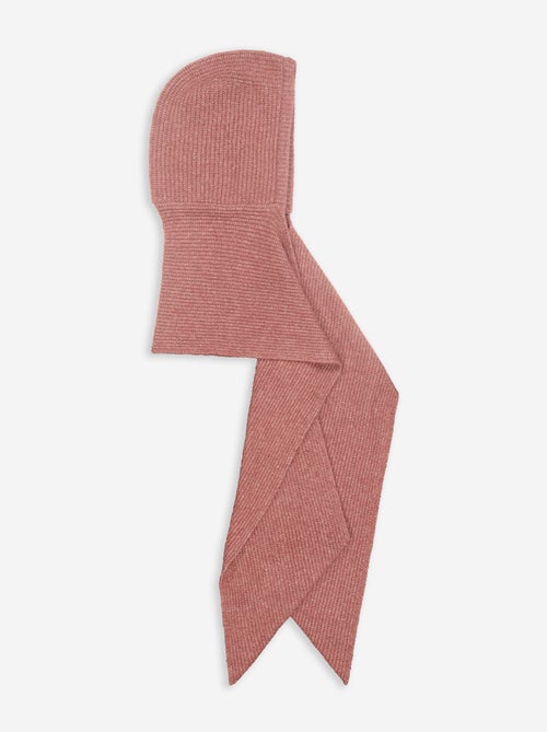 Sciarpa in maglia a coste con cappuccio integrato - Kiabi