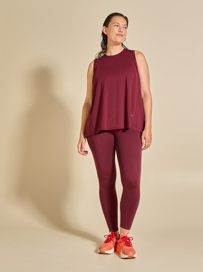 Sculpting Sports Leggings - (ekstract) Burgundy - Kiabi