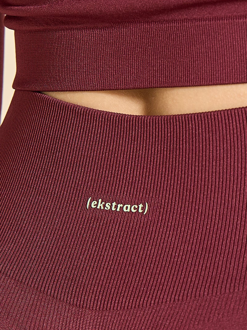 Sculpting Sports Shorts - (ekstract) Burgundy - Kiabi