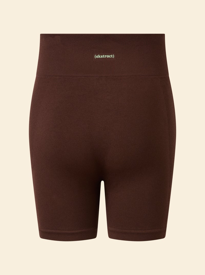 Seamless Sports Biker Shorts - (ekstract) Brown - Kiabi