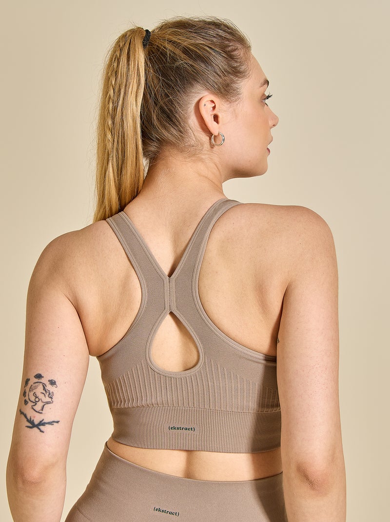 Seamless Sports Bra - (ekstract) Beige - Kiabi