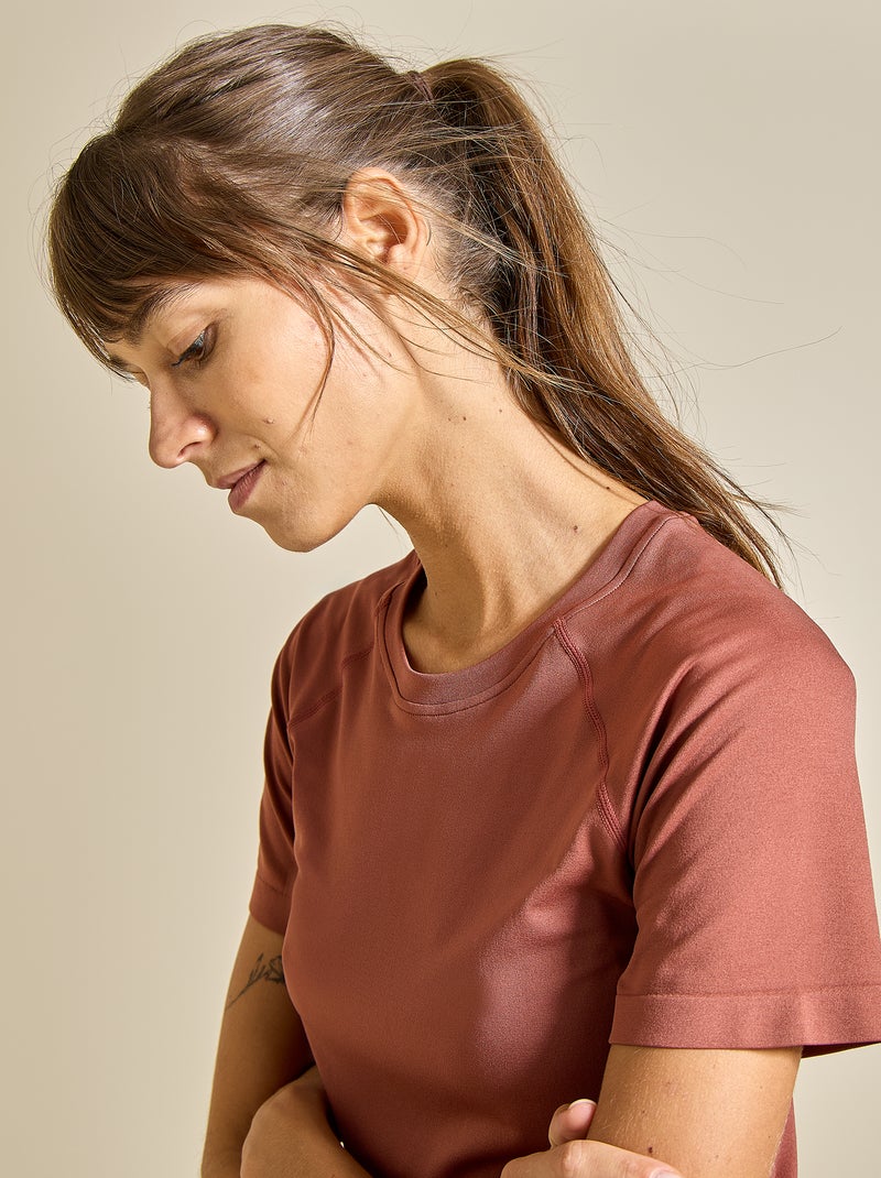 Second-Skin Effect Sports T-Shirt - (ekstract) Brown - Kiabi