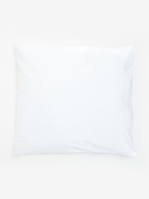 Seersucker-Bettwäsche-Set für 2 Personen, 240 x 220 cm - Kiabi