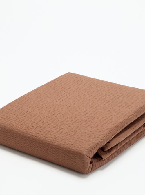 Seersucker-Bettwäsche-Set für 2 Personen, 240 x 220 cm - Kiabi