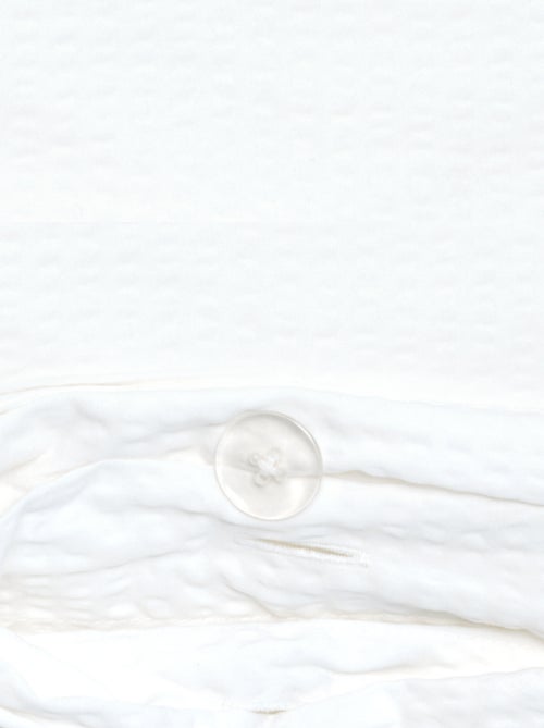 Seersucker Double Duvet Cover Set 240 x 220 cm - Kiabi