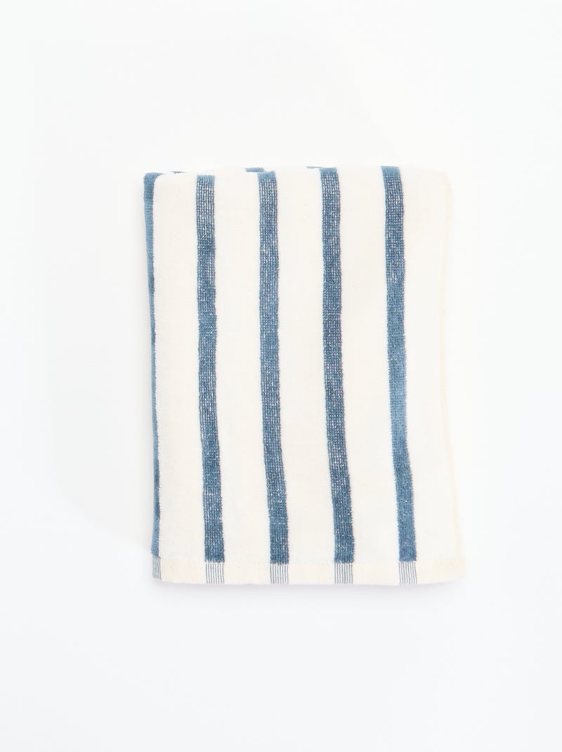 Serviette de bain - 50 x 90 cm Bleu - Kiabi