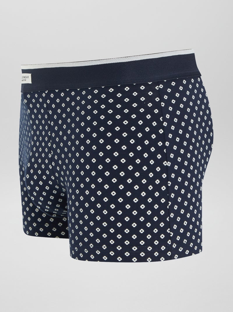 Set 3 boxer stretch BLU - Kiabi